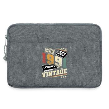 1991 Geburtsjahr Baujahr Geburtstag vintage - Laptoptasche 13" - Grau meliert - Vorne