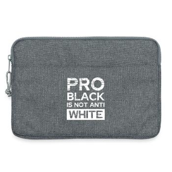 Pro Black Nicht Anti White - Laptoptasche 13" - Grau meliert - Vorne