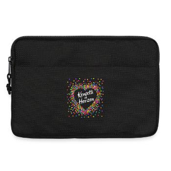 Confetti in the Heart - Carnaval en costume de sang - Sacoche pour ordinateur portable 13 pouces - noir - Devant