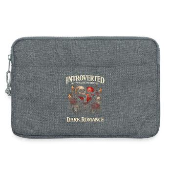 Introverted But Willing To Discuss Dark Romance - Laptoptasche 13" - Grau meliert - Vorne