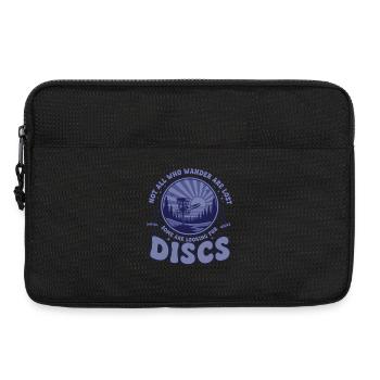 Tous ceux qui errent ne sont pas perdus à la recherche du disc golf - Sacoche pour ordinateur portable 13 pouces - noir - Devant