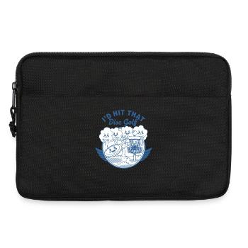 ID HIT THAT Disc Golf Funny Disc Golfer Scene - Laptop bag 13" - black - Front