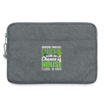 Weekend Forecast Plant Lovers Gardeners - Laptop bag 13" - heather grey - Front