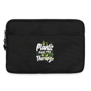 Pflanzen Sind Meine Therapie Lustige Gartenarbeit - Laptoptasche 13" - Schwarz - Vorne