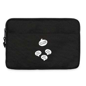 Pregnancy Announce Triplets Mom Mom - Laptop bag 13" - black - Front