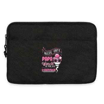 All the best dad wishes you your best swimmer - Laptop bag 13" - black - Front