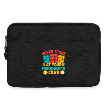 Bingo Game Never Stare Neighbor ́s Card Bingo - Laptop bag 13" - black - Front