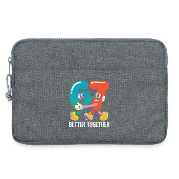 Six and Seven: Better Together - Laptop bag 13" - heather grey - Front