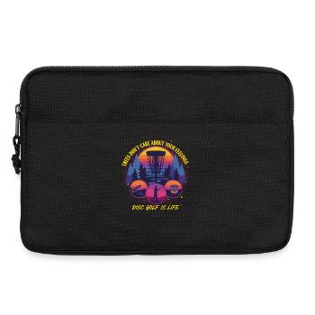 Disc Golf ist Leben Bäume kümmern sich nicht um Gefühle - Laptoptasche 13" - Schwarz - Vorne