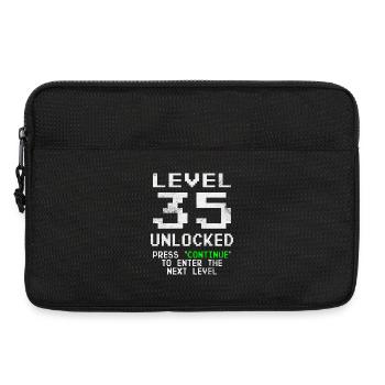 35 Birthday Gamer Level 35 unlocked - Laptop bag 13" - black - Front