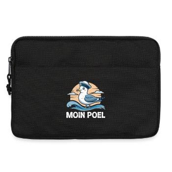 Ostsee MOIN POEL Souvenier Möwe Lustiges - Laptoptasche 13" - Schwarz - Vorne
