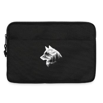 Loup, Forêt, Nature, Nature sauvage, Extérieur, Animal - Sacoche pour ordinateur portable 13 pouces - noir - Devant