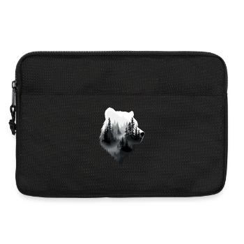 Bear, Forest, Nature, Wilderness, Animal, Bear Artwork - Laptop bag 13" - black - Front