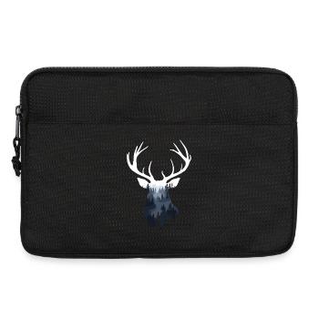 Cerf, Forêt, Nature, Nature sauvage, Extérieur, Animal - Sacoche pour ordinateur portable 13 pouces - noir - Devant