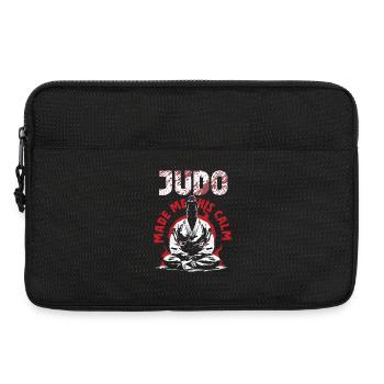 Judo Made Me This Calm Kampfsport - Laptoptasche 13" - Schwarz - Vorne