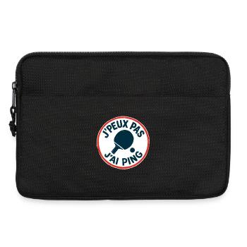 J'peux pas J'ai Ping - Sacoche pour ordinateur portable 13 pouces - noir - Devant