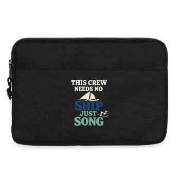 Communauté de musique folk Shanty Crew - Sacoche pour ordinateur portable 13 pouces - noir - Devant