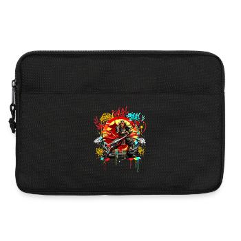 Urban Samurai Streetart Graffiti Japan Style - Laptoptasche 13" - Schwarz - Vorne
