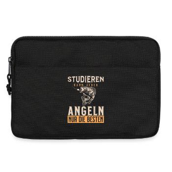 Studieren kann jeder Angeln Nur Die Besten - Laptoptasche 13" - Schwarz - Vorne