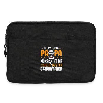 All the best dad wishes you your best swimmer - Laptop bag 13" - black - Front