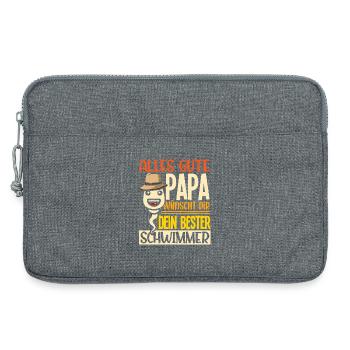 All the best dad wishes you your best swimmer - Laptop bag 13" - heather grey - Front