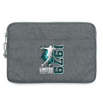1979 Année de naissance Anniversaire - Sacoche pour ordinateur portable 13 pouces - gris chiné - Devant