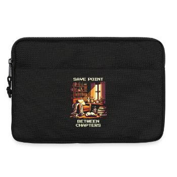 Savepoint Between Chapters | Reading pause reading - Laptop bag 13" - black - Front