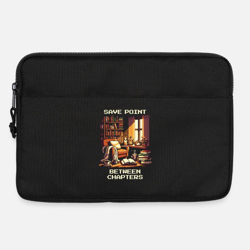 Savepoint zwischen Kapiteln | Lesepause Lesen - Laptoptasche 13" - Schwarz
