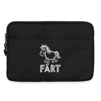 Pferd Reiten Reiterin Pferdebesitzer FÄRT - Laptoptasche 13" - Schwarz - Vorne