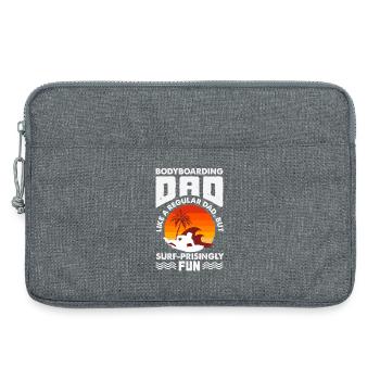 Surfen Surfboarder Bodyboarder - Laptoptasche 13" - Grau meliert - Vorne