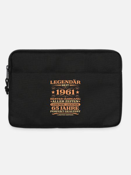 1961 Jahrgang 65 Jahre perfekt gealtert - Laptoptasche 13" - Schwarz