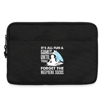 Surfen Surfboarder Bodyboarder - Laptoptasche 13" - Schwarz - Vorne