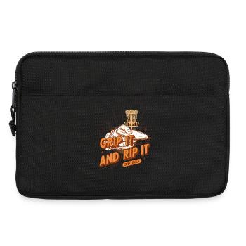Grip It And Rip It Disc Golf Funny Disc Golf - Laptop bag 13" - black - Front