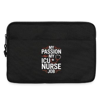 ICU Nurse My Passion My ICU Acute Care Nurse - Laptop bag 13" - black - Front