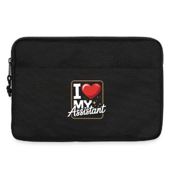  I Love My Assistant Herz Motiv für Büro - Laptoptasche 13" - Schwarz - Vorne