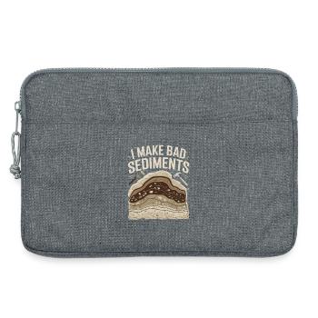  I Make Bad Sediments Lustiger Geologie Spruch für - Laptoptasche 13" - Grau meliert - Vorne