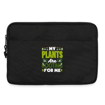My Plants Are Rooting For Me Lustiges Wortspiel - Laptoptasche 13" - Schwarz - Vorne