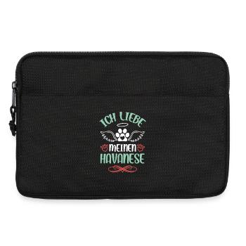 Amour havanais avec des ailes - Sacoche pour ordinateur portable 13 pouces - noir - Devant