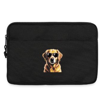 Golden retriever - Sacoche pour ordinateur portable 13 pouces - noir - Devant