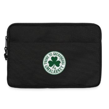 Funny St Patrick's Day Shenanigans And Malarkey - Laptop bag 13" - black - Front