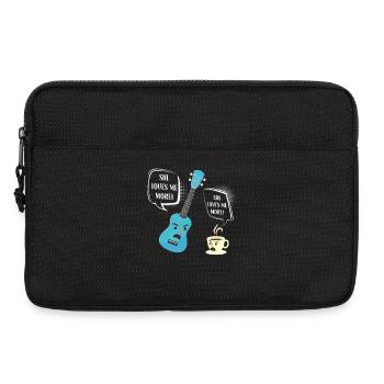 Hawaiian Ukulele Uke She Loves Me - Laptoptasche 13" - Schwarz - Vorne