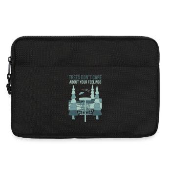 Bäume kümmern sich nicht um deine Gefühle Disc Golf - Laptoptasche 13" - Schwarz - Vorne