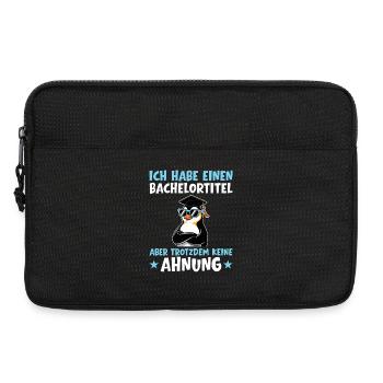 Bachelor's degree but still no idea - Laptop bag 13" - black - Front