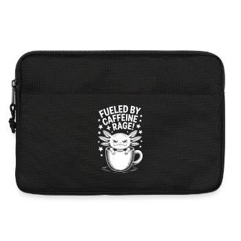 Kaffee Sprüche Koffein Lustiges Kaffee Geschenk - Laptoptasche 13" - Schwarz - Vorne