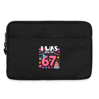 Six sept j’étais maintenant j’ai 67 ans - Sacoche pour ordinateur portable 13 pouces - noir - Devant