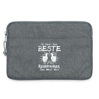 Meilleur pilote - Sacoche pour ordinateur portable 13 pouces - gris chiné - Devant
