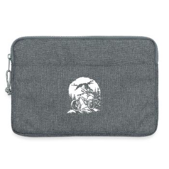 Graphique VTT - Sacoche pour ordinateur portable 13 pouces - gris chiné - Devant
