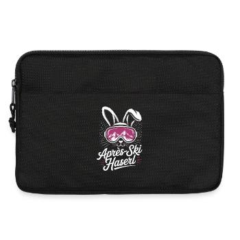 Apres Ski Haserl Hüttengaudi Skifahrerin Skihaserl - Laptoptasche 13" - Schwarz - Vorne