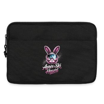 Apres Ski Haserl Hüttengaudi Skifahrerin Skihaserl - Laptoptasche 13" - Schwarz - Vorne