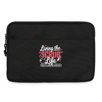 Living the Scrub Life - Laptop bag 13" - black - Front